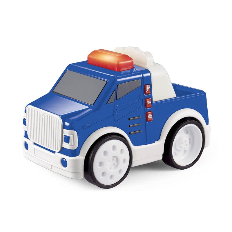 Carrinho de Policia Azul com Luz e Som - Shiny Toys
