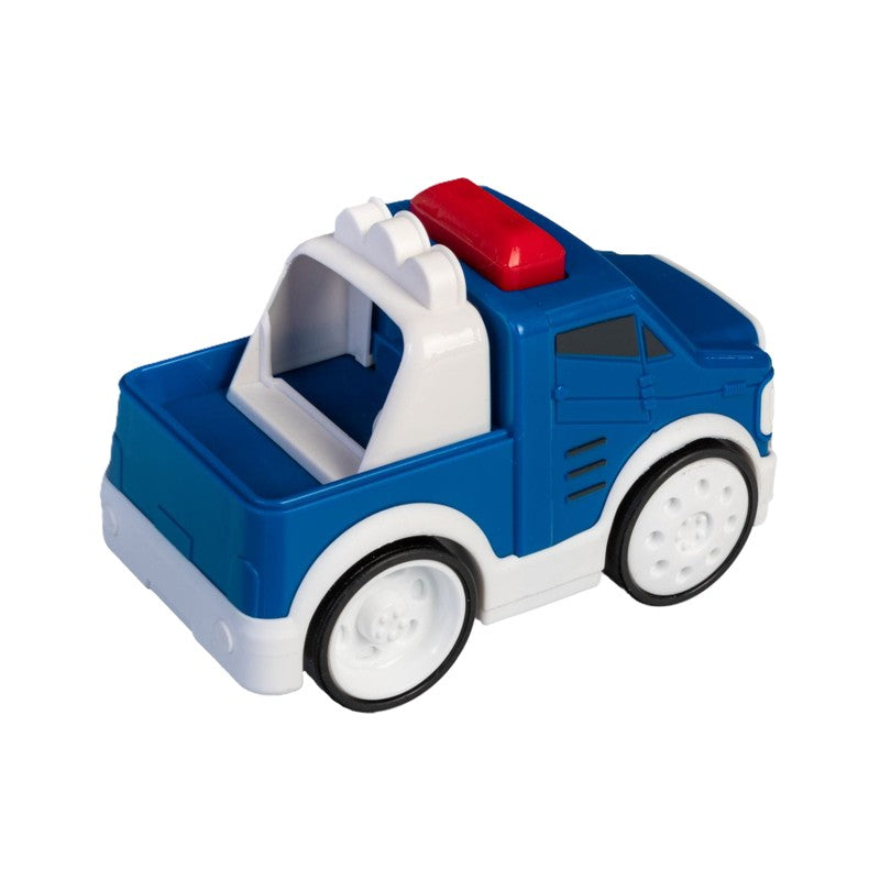 Carrinho de Policia Azul com Luz e Som - Shiny Toys