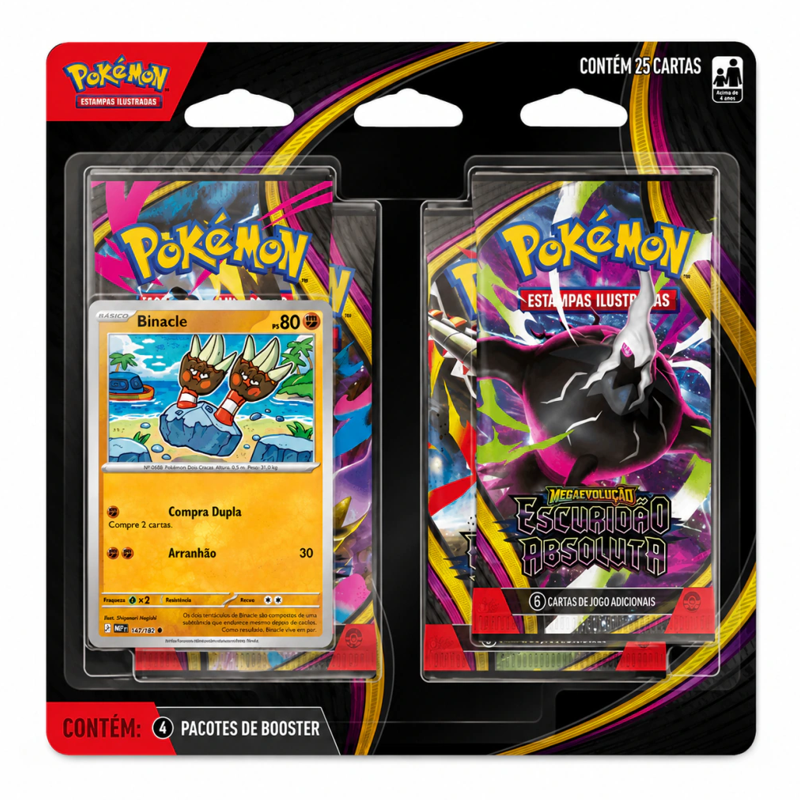 Pokémon Blister Quadruplo Escuridão Absoluta Potuguês - Copag