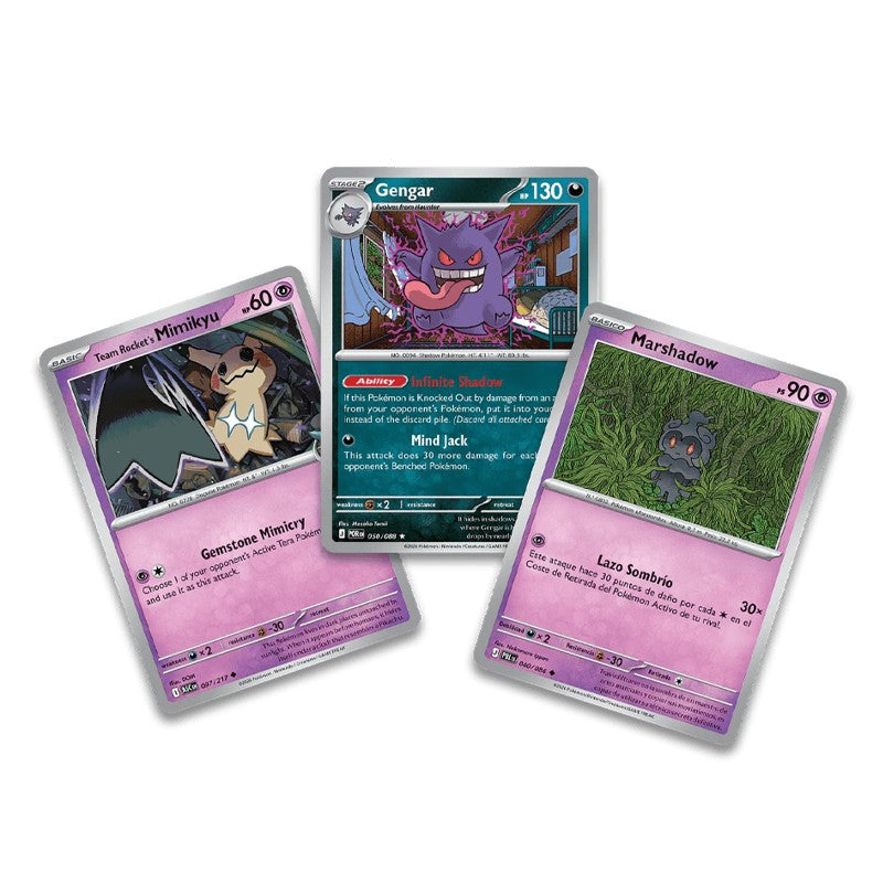 Pokémon TCG Pack de Cartas com Moeda Gengar Inglês - Galapagos