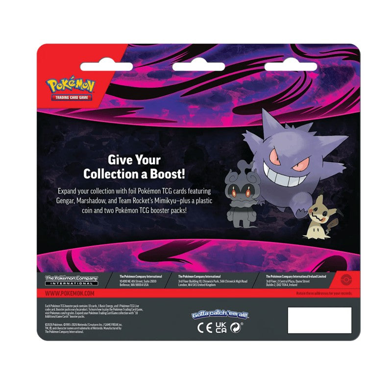 Pokémon TCG Pack de Cartas com Moeda Gengar Inglês - Galapagos