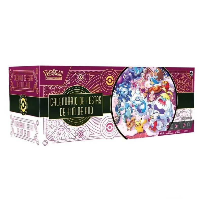 Pokémon Calendário de Festas Fim de Ano 25 - Copag