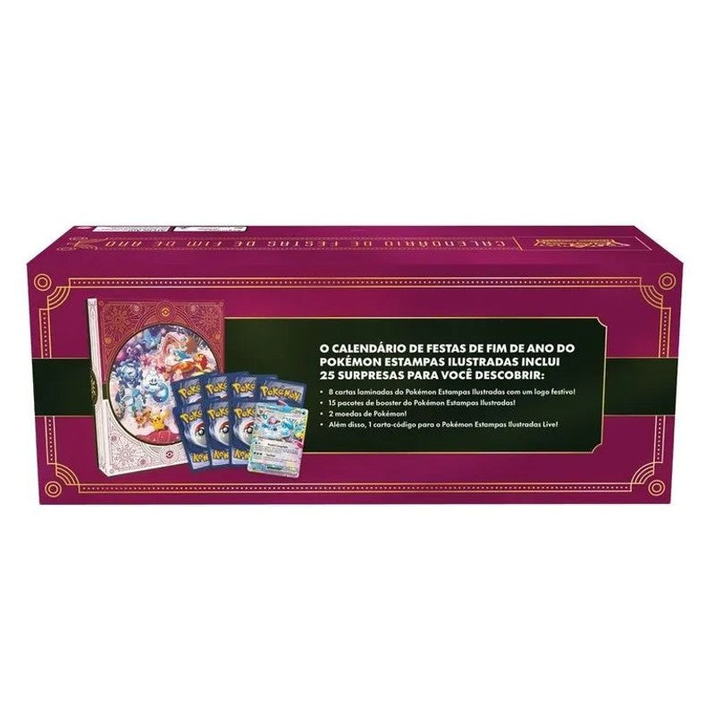 Pokémon Calendário de Festas Fim de Ano 25 - Copag