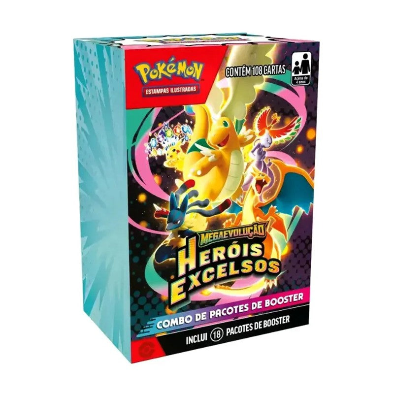 Combo de Booster Pokémon Heróis Excelsos - Copag