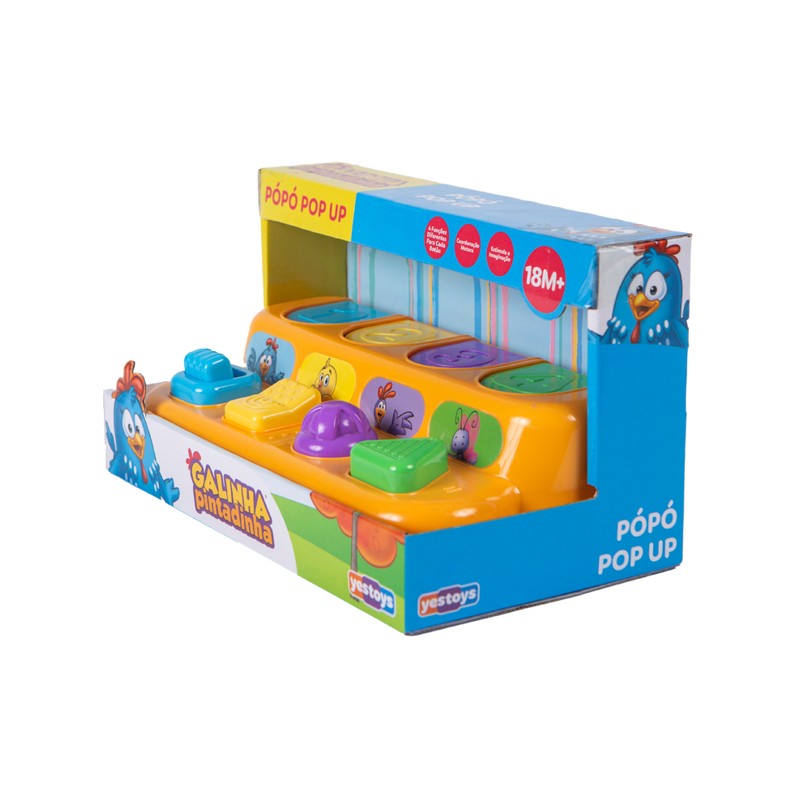 Brinquedo Galinha Pintadinha Pópó Pop Up - Yes Toys