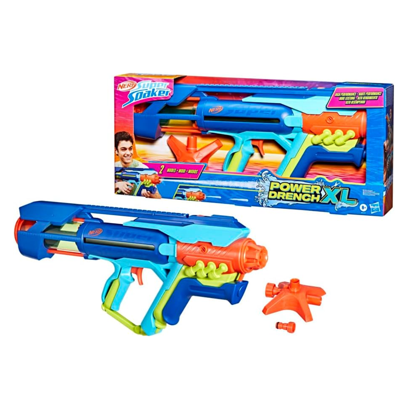 Lançador De Água Nerf Super Soaker Power Drench XL - Hasbro