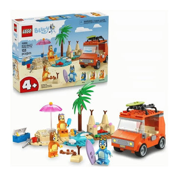 Lego Bluey Viagem de carro em família e praia de Bluey - 11202