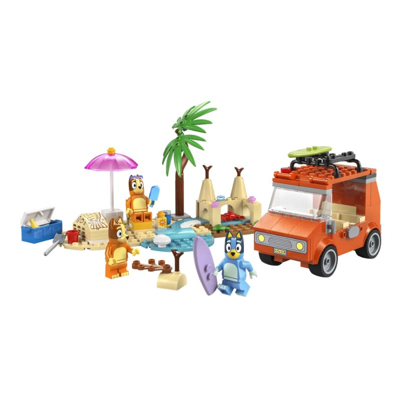Lego Bluey Viagem de carro em família e praia de Bluey - 11202