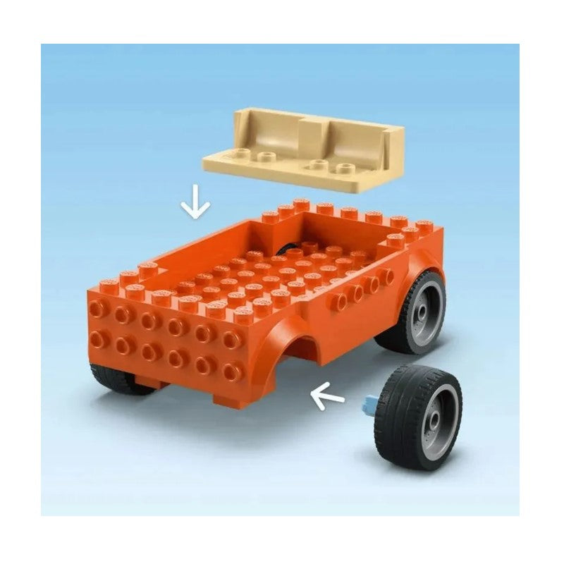 Lego Bluey Viagem de carro em família e praia de Bluey - 11202