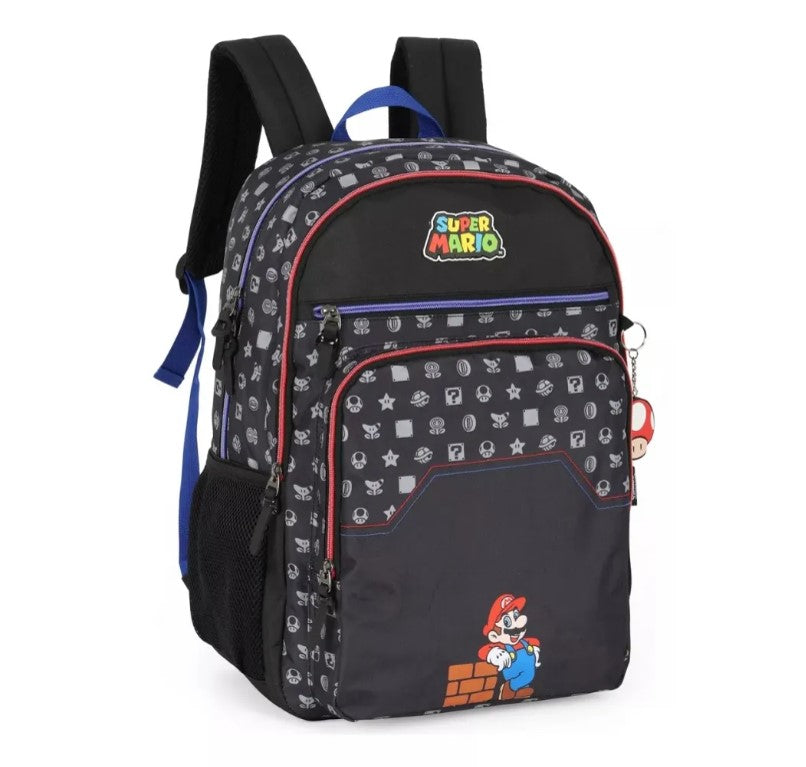 Mochila de Costas Escolar Infantil Super Mario Bros