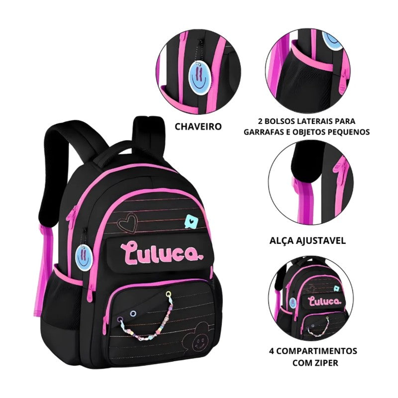 Mochila de Costas Luluca Escolar LU24610 - Clio