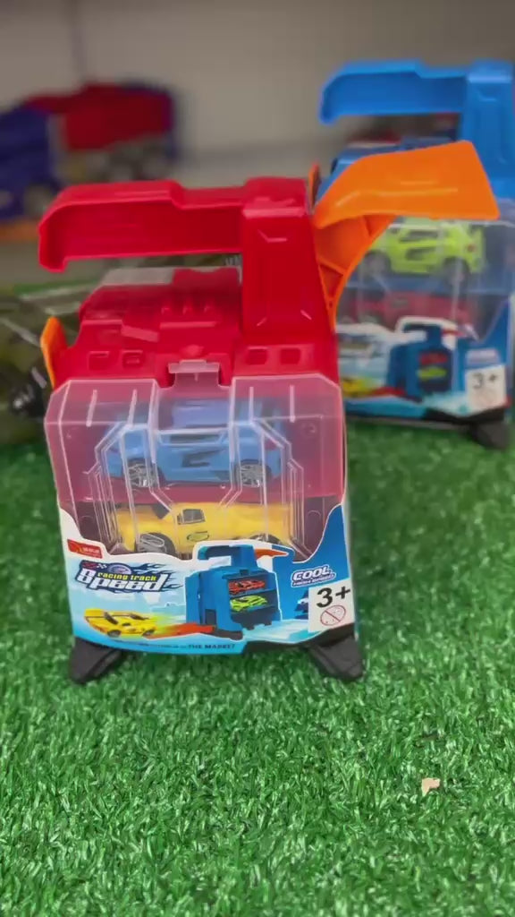 Lançador e Pista de Carrinhos com 2 Veículos - Brink Center