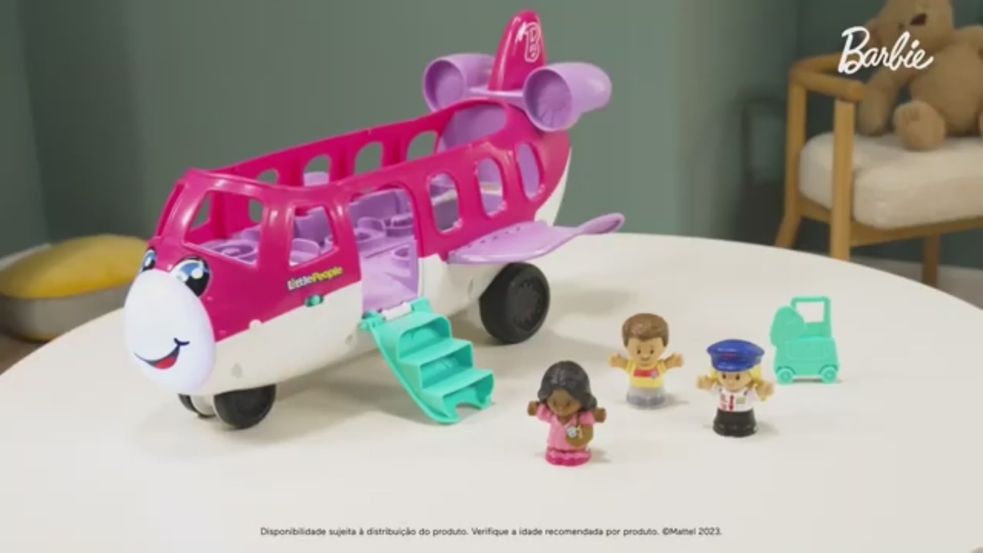 Fisher-Price Little People Avião dos Sonhos Barbie - Mattel