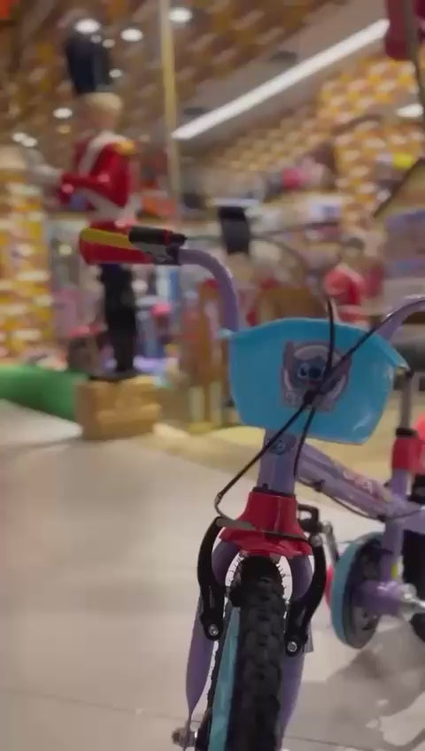 Bicicleta Infantil Aro 12 Com Rodinhas Stitch - Nathor