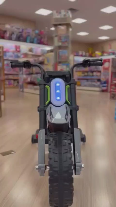 Moto Elétrica ZS Infantil 12V Verde com rodinhas  - Zippy