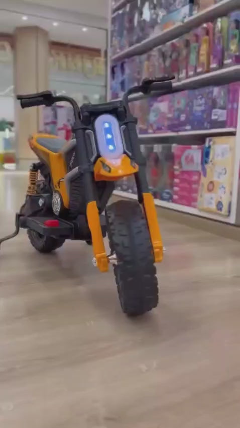 Moto Elétrica ZS Infantil 12V Laranja com rodinhas - Zippy