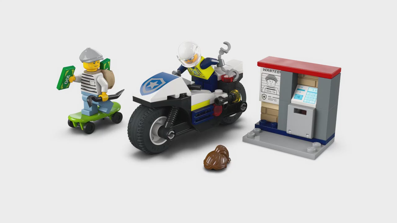 Lego City Perseguição policial de motocicleta - 60455