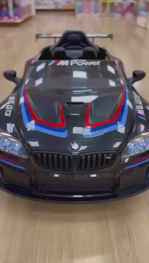 Carro Elétrico Infantil BMW M6 GT3 C. Remoto 12V Preto