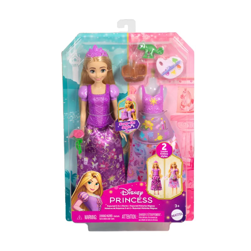 Boneca Rapunzel Mudança de Vestido Disney Princesa - Mattel