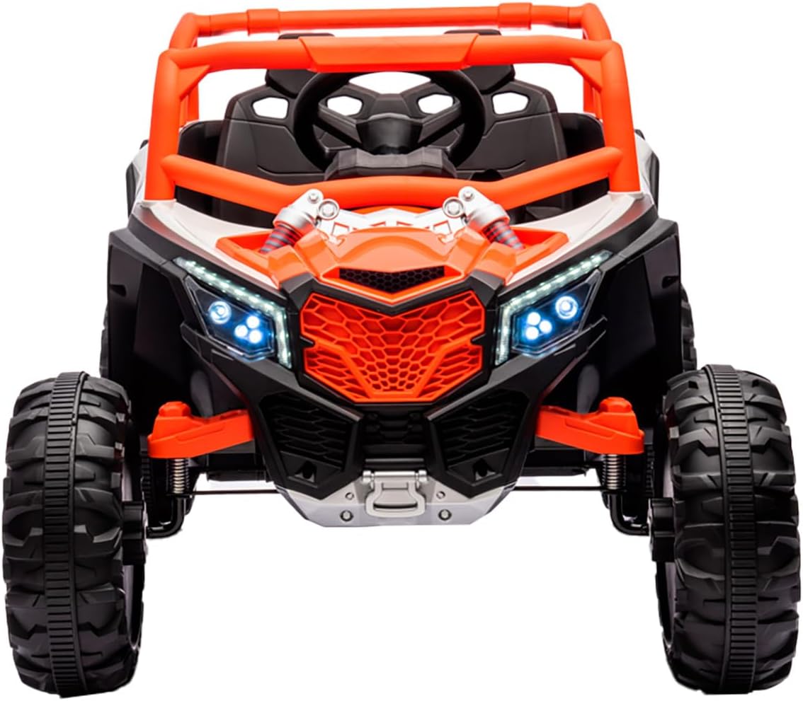 Quadriciclo UTV R3 Carro Elétrico Infantil Controle Remoto 12V Laranja