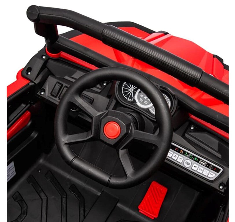 Quadriciclo UTV R3 Carro Elétrico Infantil Controle Remoto 12V Laranja
