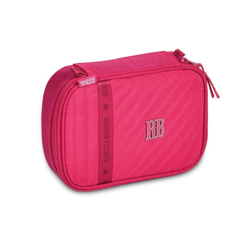 Kit Mochila de Costas Rebecca Bonbon Matelassê Lancheira e Estojo