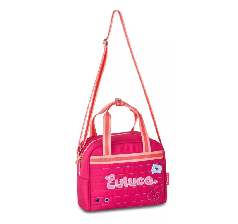 Mochila Carrinho Luluca Com Lancheira Térmica E Estojo Box