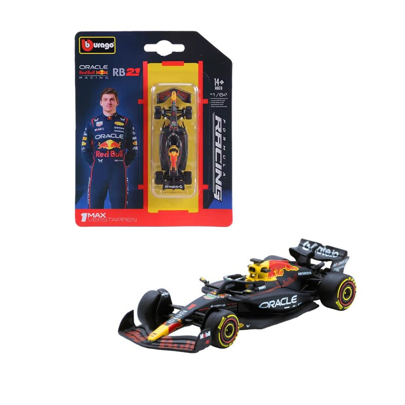 Miniatura Red Bull 1:64 RB-21 Max Verstappen 1 - Burago