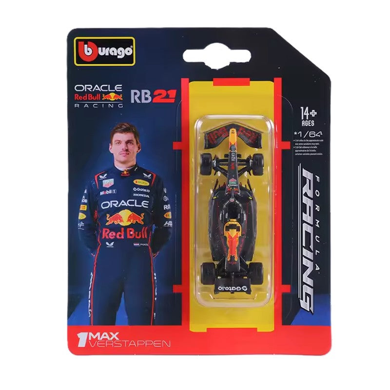 Miniatura Red Bull 1:64 RB-21 Max Verstappen 1 - Burago