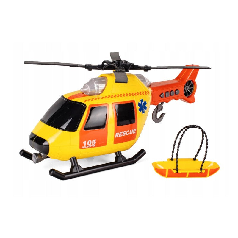 Helicóptero de Resgate 1:10 com Guincho Luz e Som - Brink Center