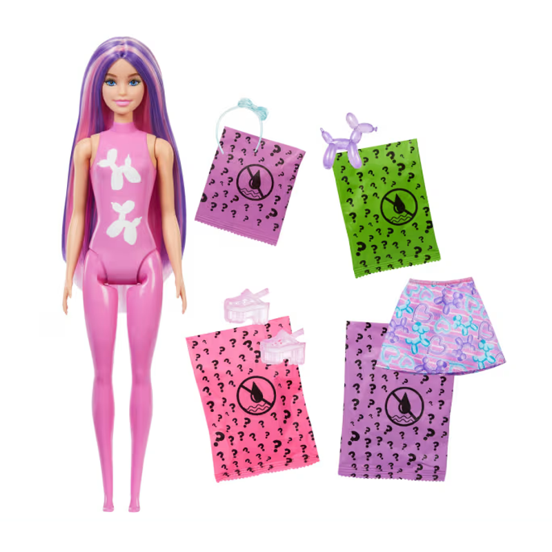 Barbie Color Reveal Surpresa Animais Com Balões - Mattel