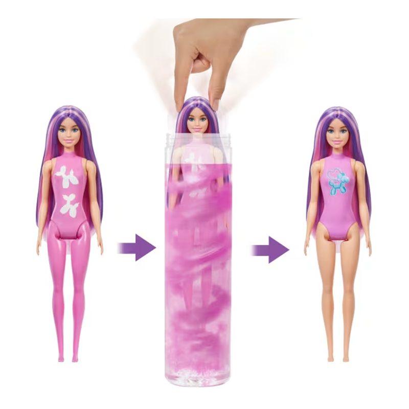 Barbie Color Reveal Surpresa Animais Com Balões - Mattel