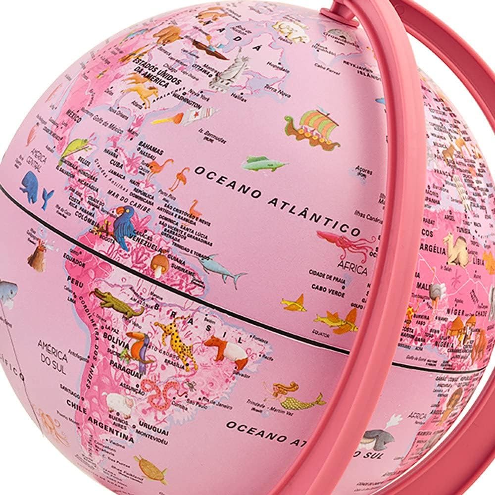 Mini Globo Terrestre Giacomino Pink 16 Cm Tecnodidattica