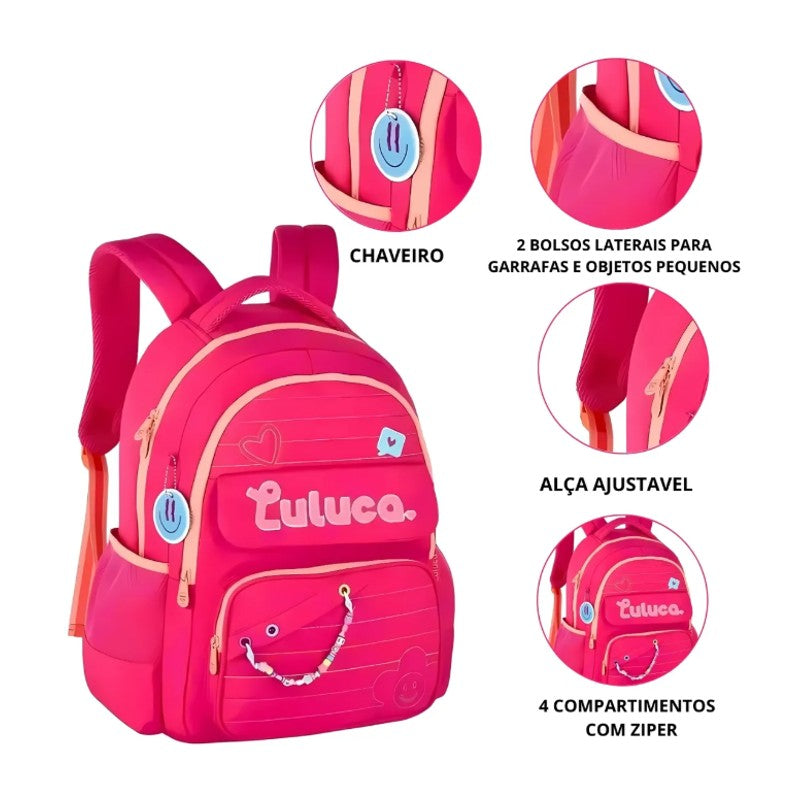 Mochila de Costas Luluca Escolar LU24610 - Clio
