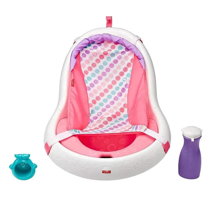 Fisher Price Baby Banheira Deluxe 4 em 1 Rosa - Mattel