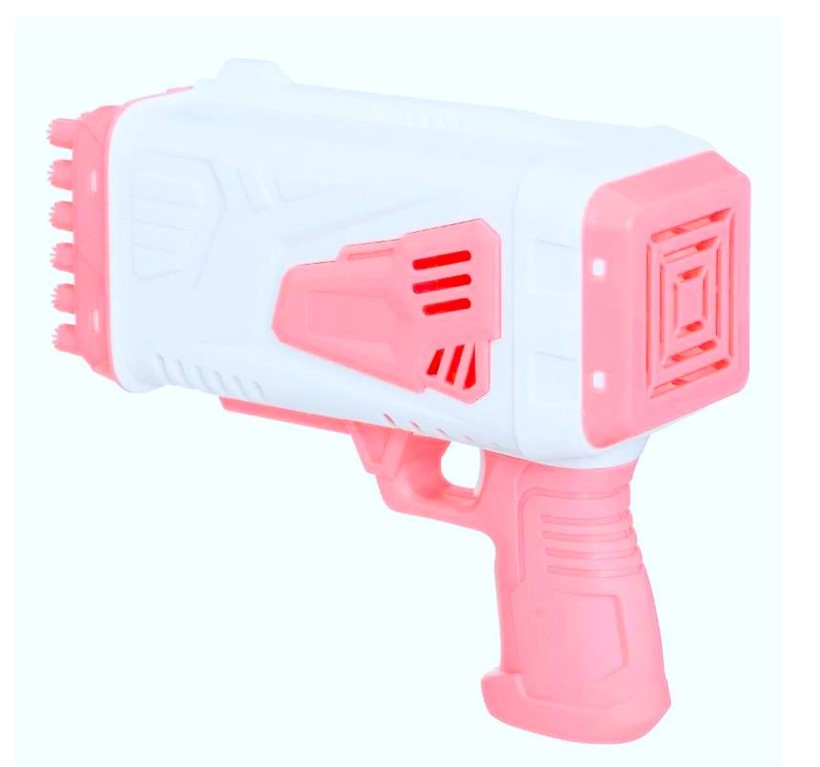 Lançador de Bolhas com Luz Bubble Gun Rosa