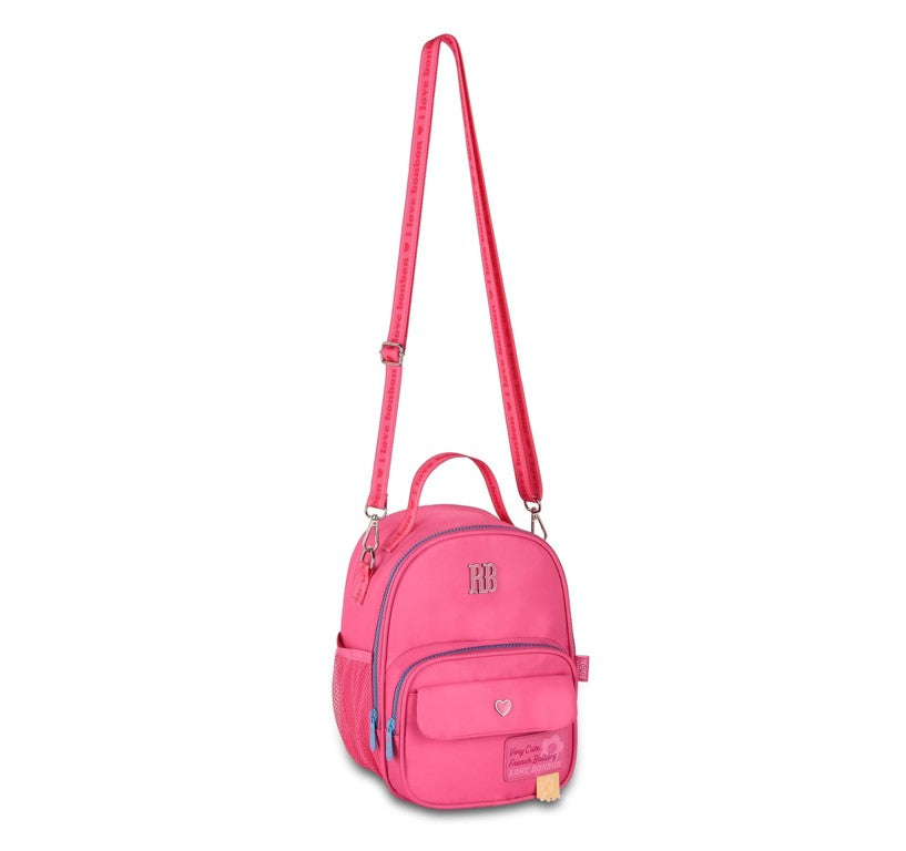 Kit Mochila de Rodinhas Rebecca Bonbon Color Pop Miçangas + Lancheira e Estojo