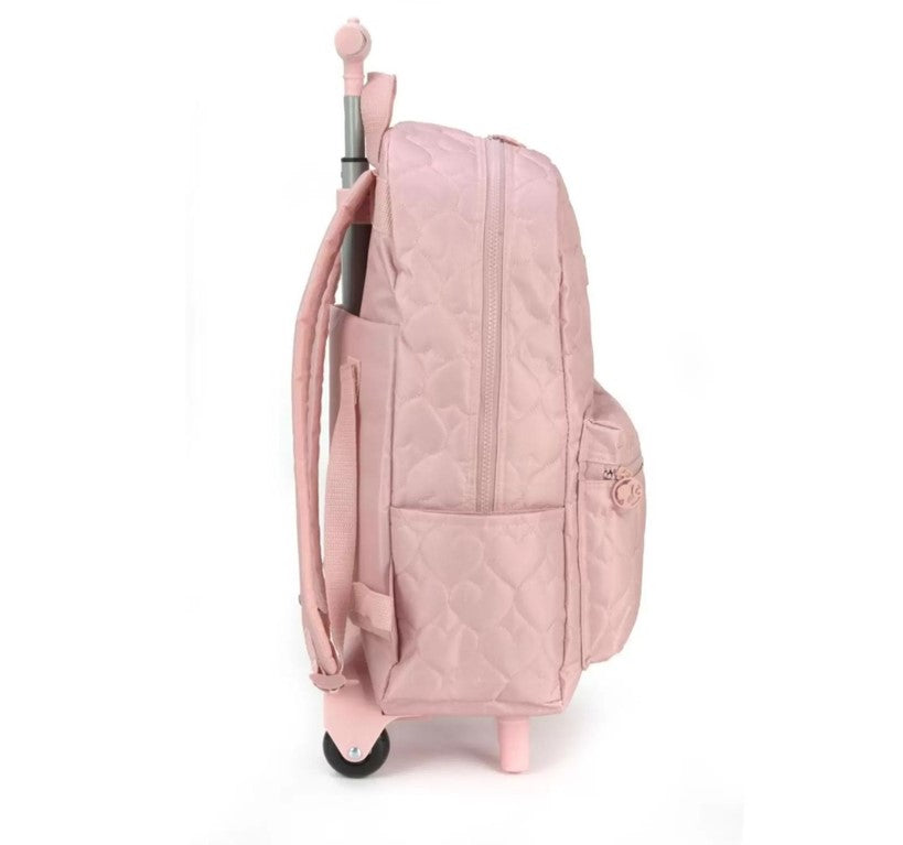 Mochila de Rodinhas Barbie Estrela Rose Luxcel