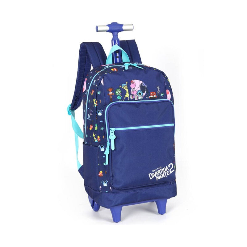 Mochila de Rodinhas Infantil Divertidamente 2 Roxa - Luxcel