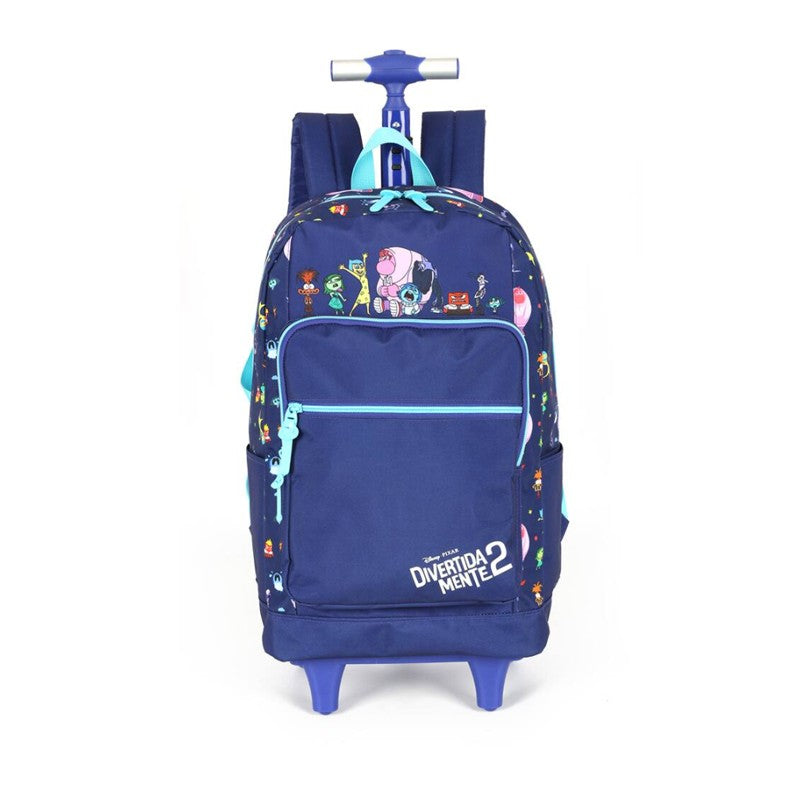 Mochila de Rodinhas Infantil Divertidamente 2 Roxa - Luxcel