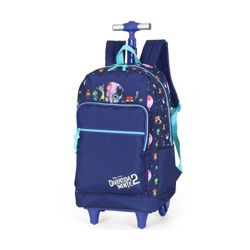 Mochila de Rodinhas Infantil Divertidamente 2 Roxa - Luxcel