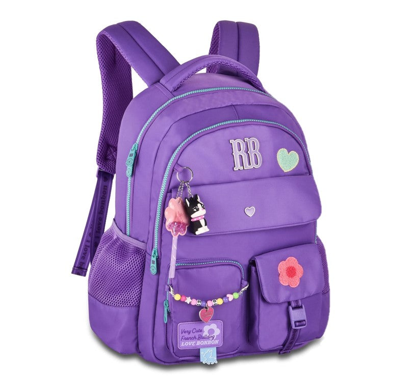 Kit Mochila Rebecca Bonbon Color Pop Miçangas + Lancheira e Estojo