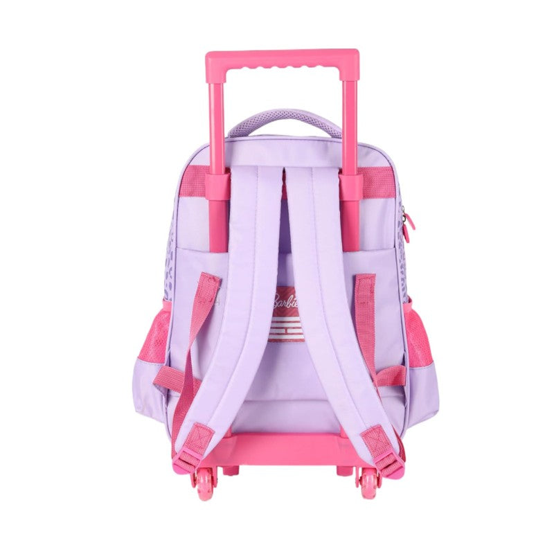 Mochila de Rodinha Escolar Barbie Lilás - Luxcel
