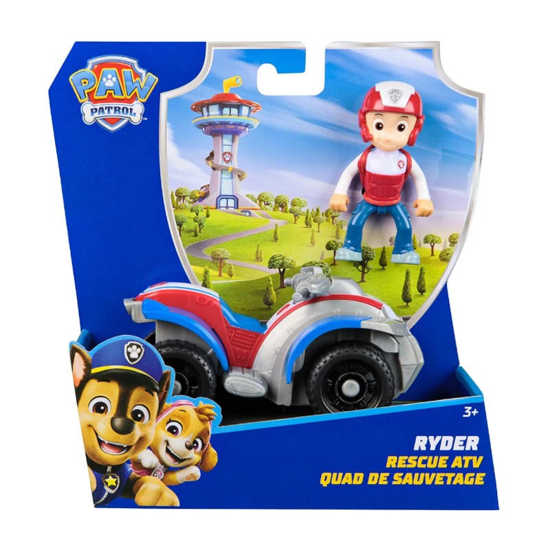 Patrulha Canina - Boneco e Veículo Ryder Rescue