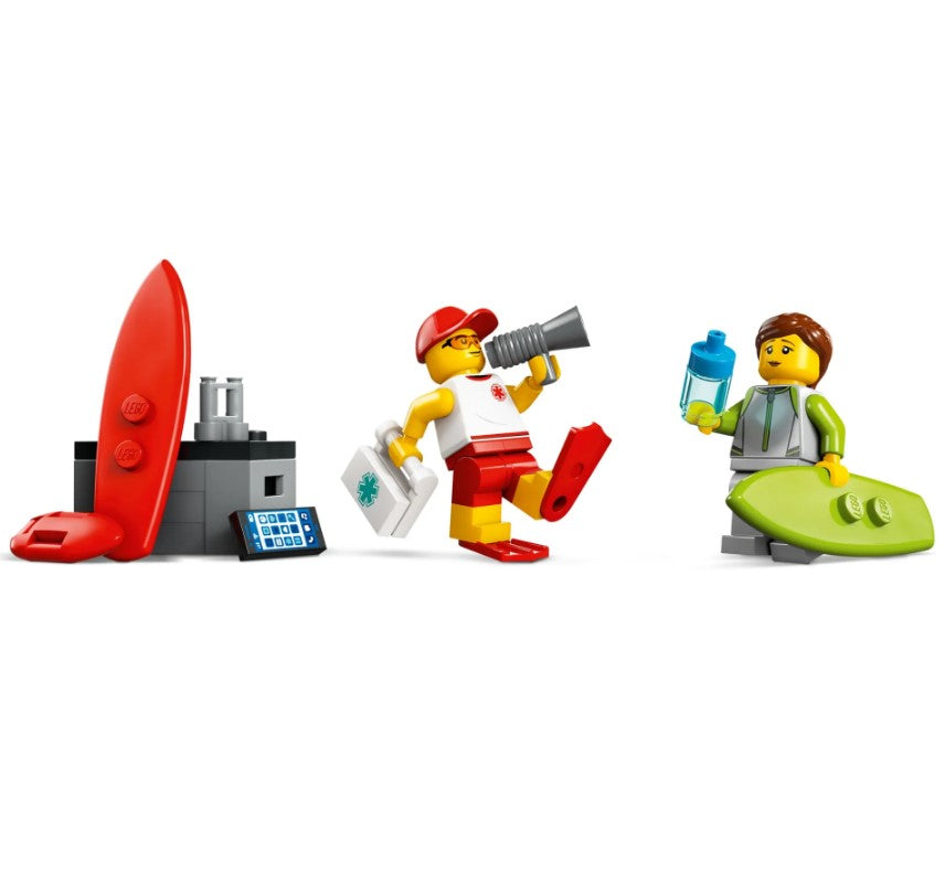 Lego City Caminhão Resgate de Praia Salva Vidas 60453