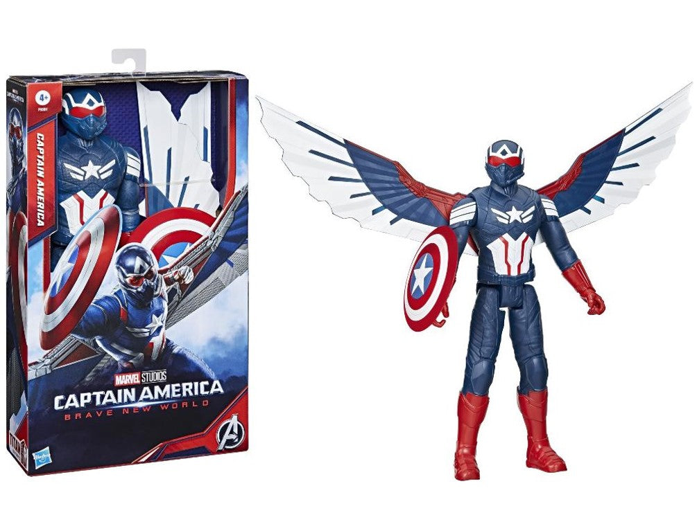 Boneco Marvel Capitão América Sam Wilson Com Asas - Hasbro F9301