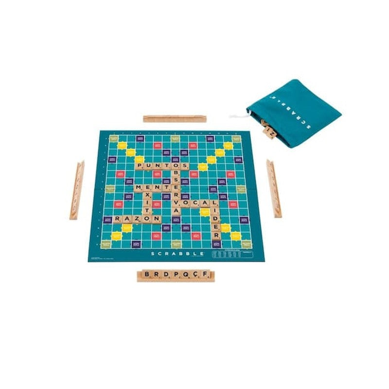 Jogo de Tabuleiro Scrabble 2 em 1 Madeira - Mattel