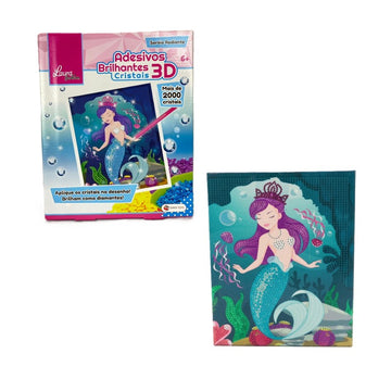 Kit Adesivos Brilhante Sereia - Shiny Toys