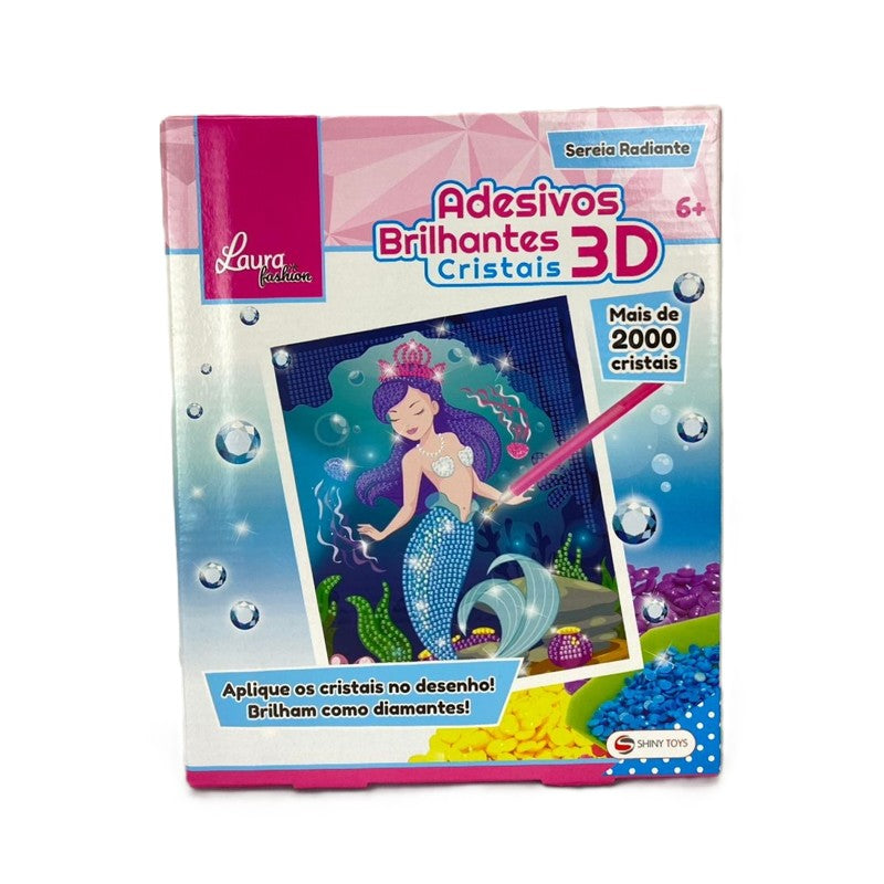Kit Adesivos Brilhante Sereia - Shiny Toys