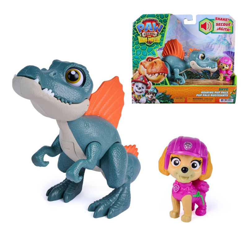 Boneco Patrulha Canina Dino Movie com Dinossauro - Sunny